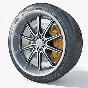Wheel Rim Tire 10 3D model