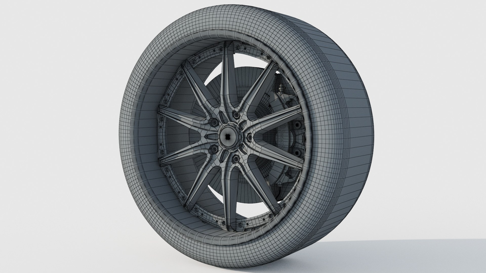 Wheel Rim Tire 10 3D Model - TurboSquid 1938324