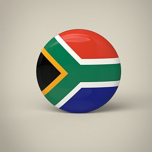 South Africa Badge 3D model