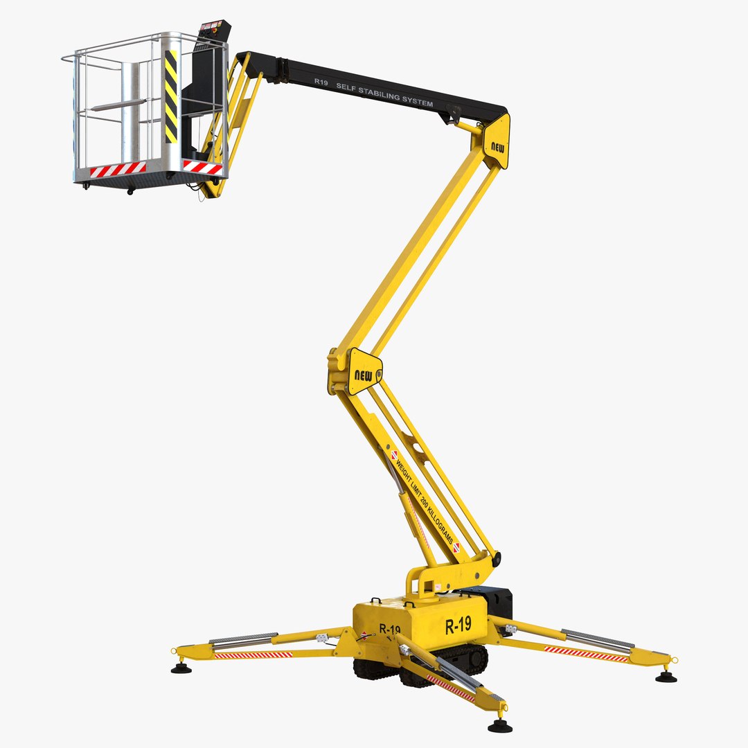 Telescopic Boom Lift 3D Model 3D model preview