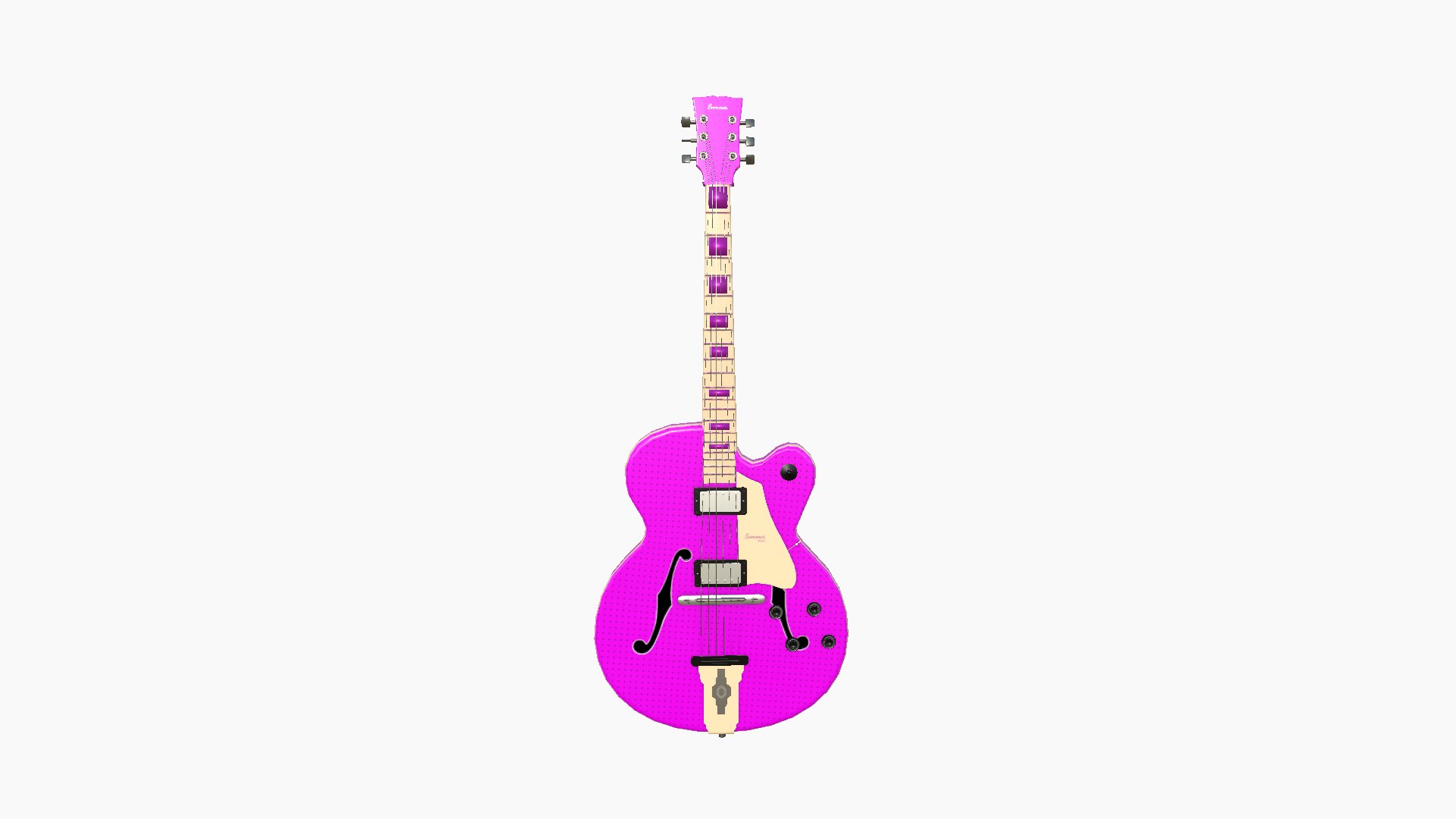 Electric Guitar J06 Pink - Music Instrument Design model - TurboSquid ...
