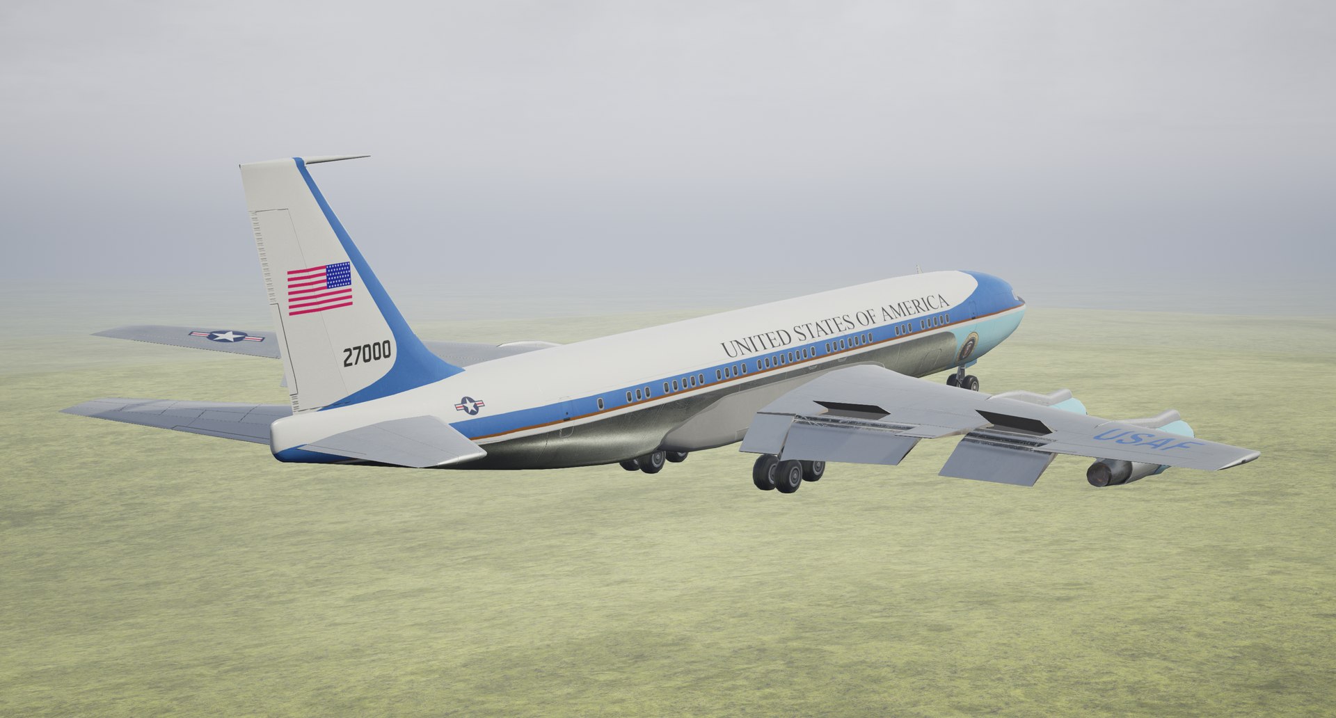 3d Aircraft Vc-137c Boeing 707