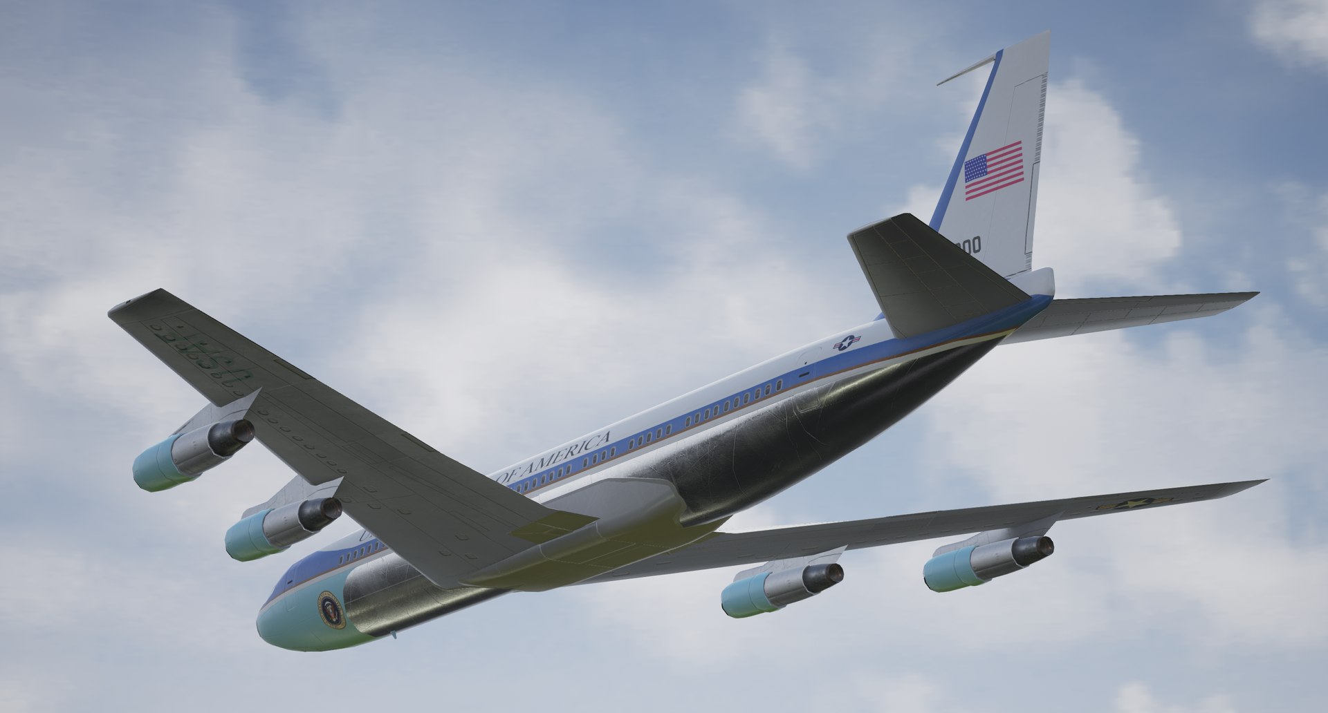 3d Aircraft Vc-137c Boeing 707