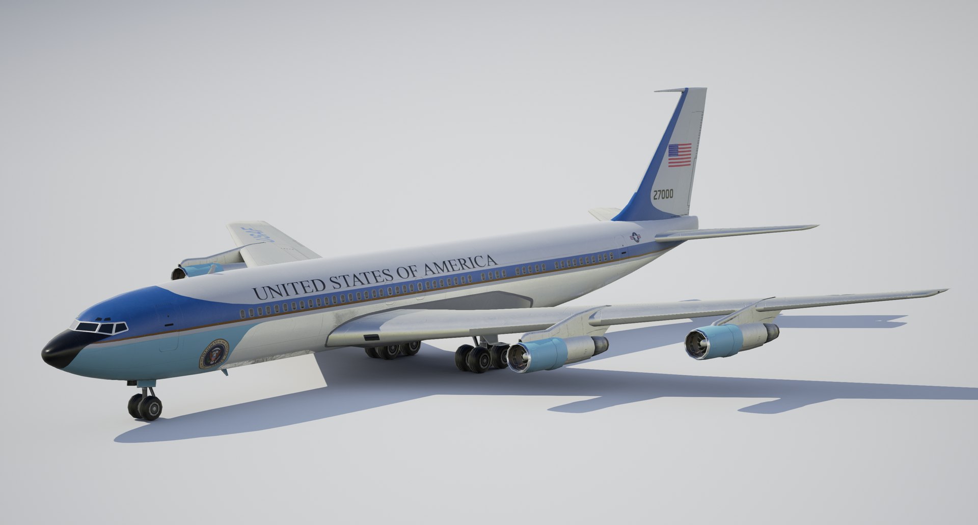 3d Aircraft Vc-137c Boeing 707