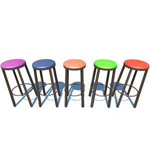 bar stool 3 3D