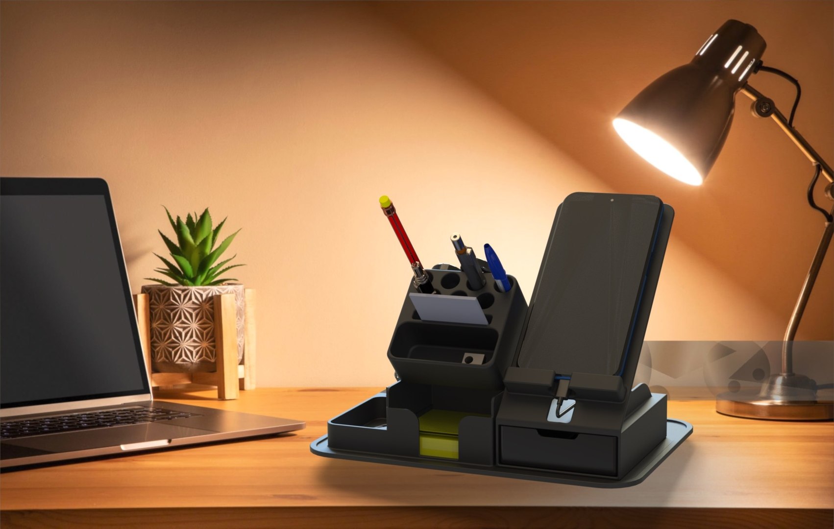 Desk Organizer STEP OBJ Model - TurboSquid 2344291