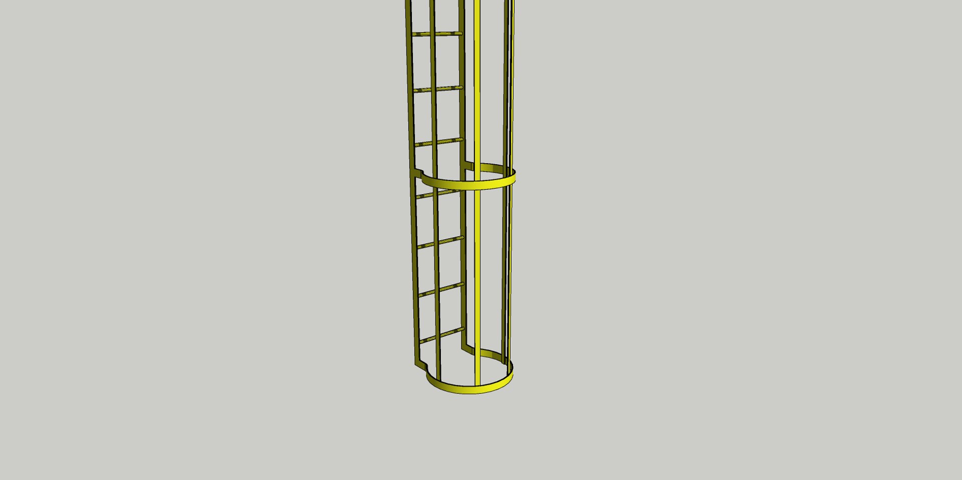Tube Safety Ladder 3D - TurboSquid 1428029