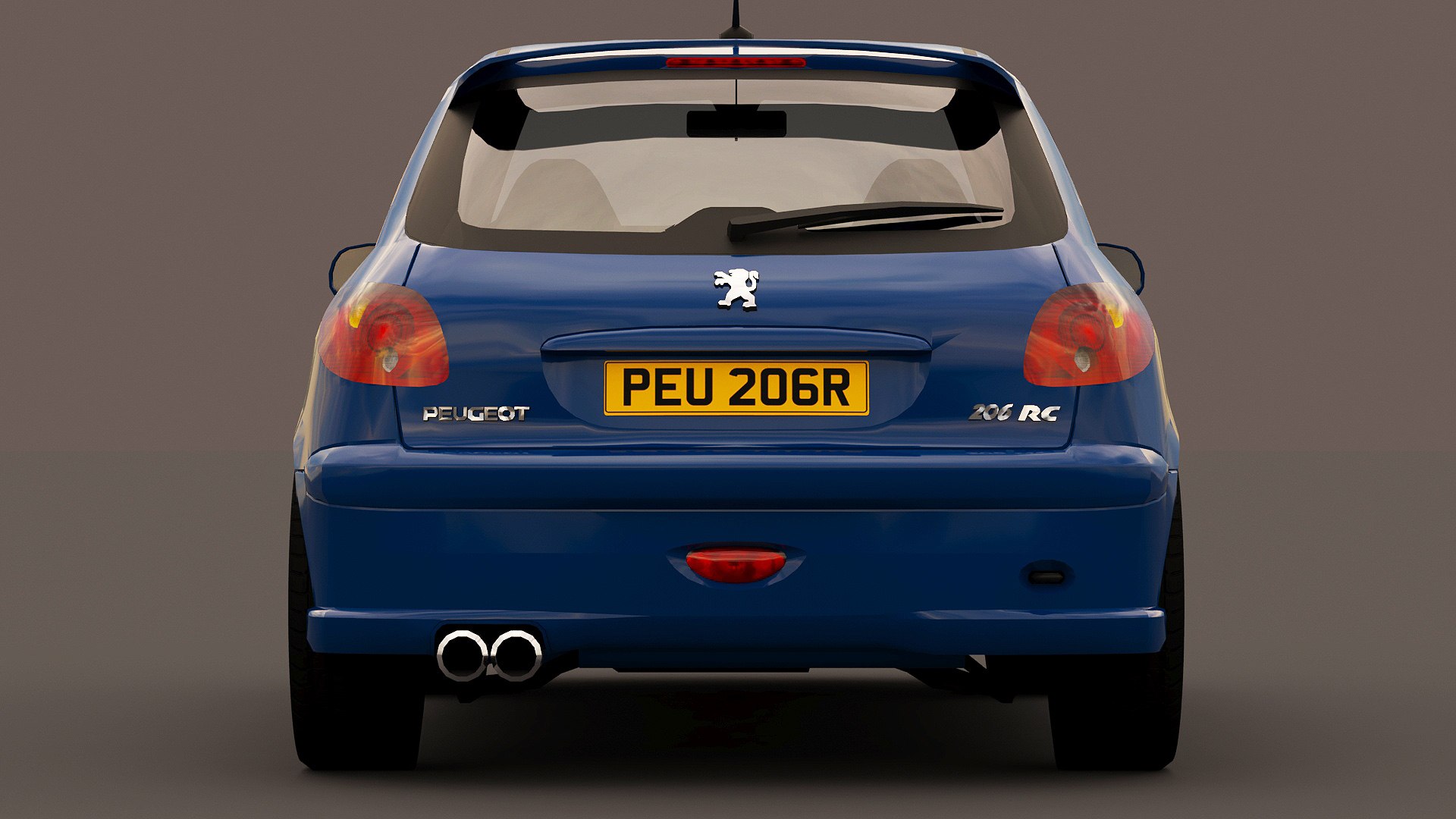3D Peugeot 206 Rc 2003 - TurboSquid 2223074