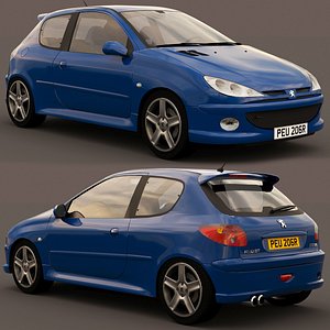 3D peugeot 206 rc 2003