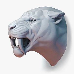 Angry Smilodon Prehistoric Saber-totheed Wild Cat