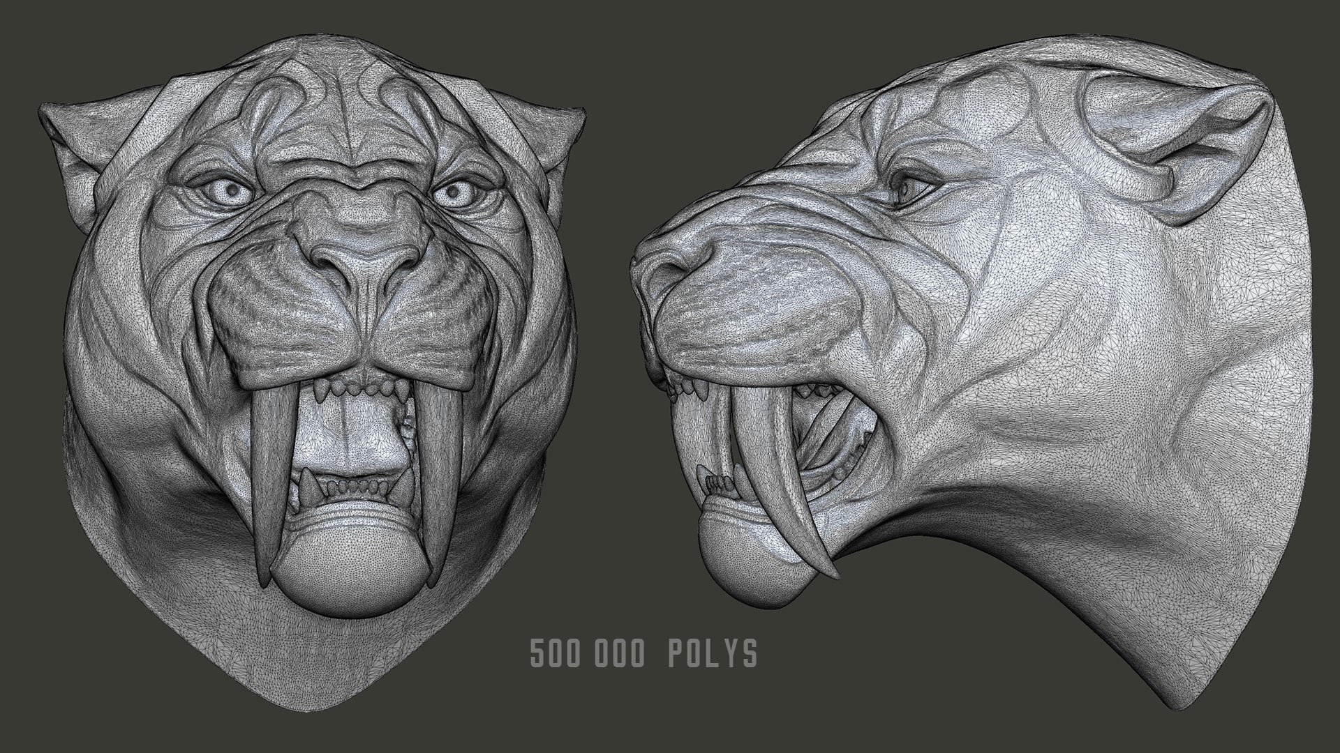 Angry Smilodon Prehistoric Saber-totheed Wild Cat 3D Model - TurboSquid ...