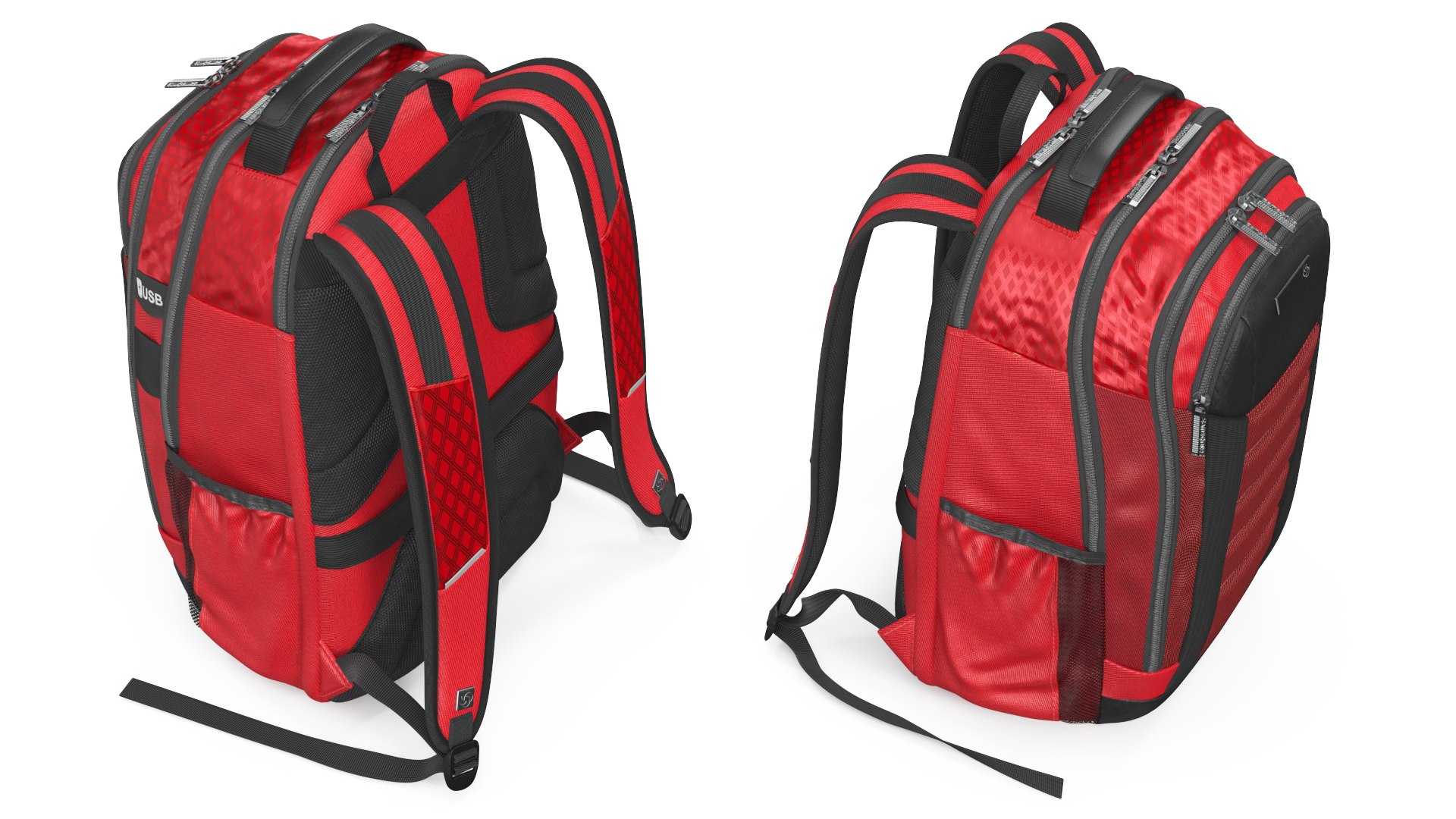 3D Model Samsonite Carrier GSD Backpack Classic Red TurboSquid 2112961