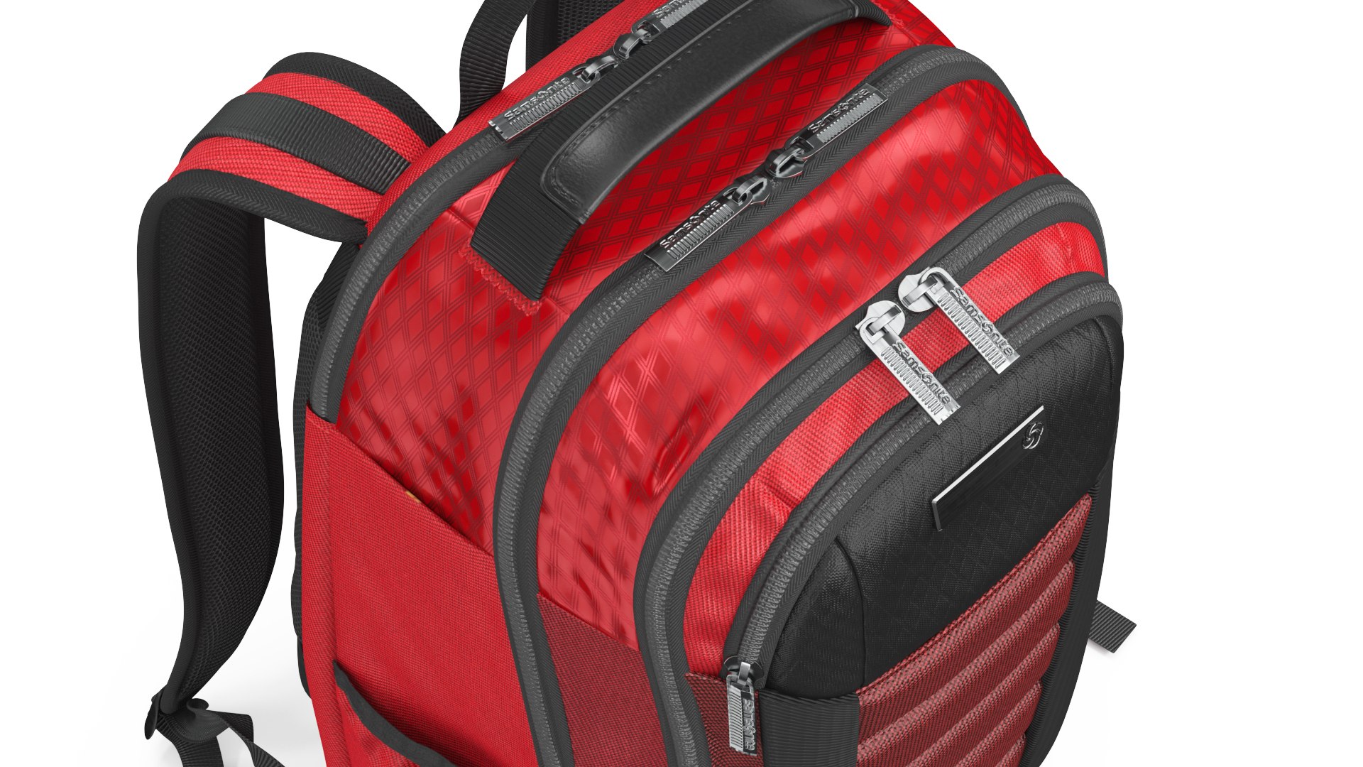 3D Model Samsonite Carrier GSD Backpack Classic Red TurboSquid 2112961