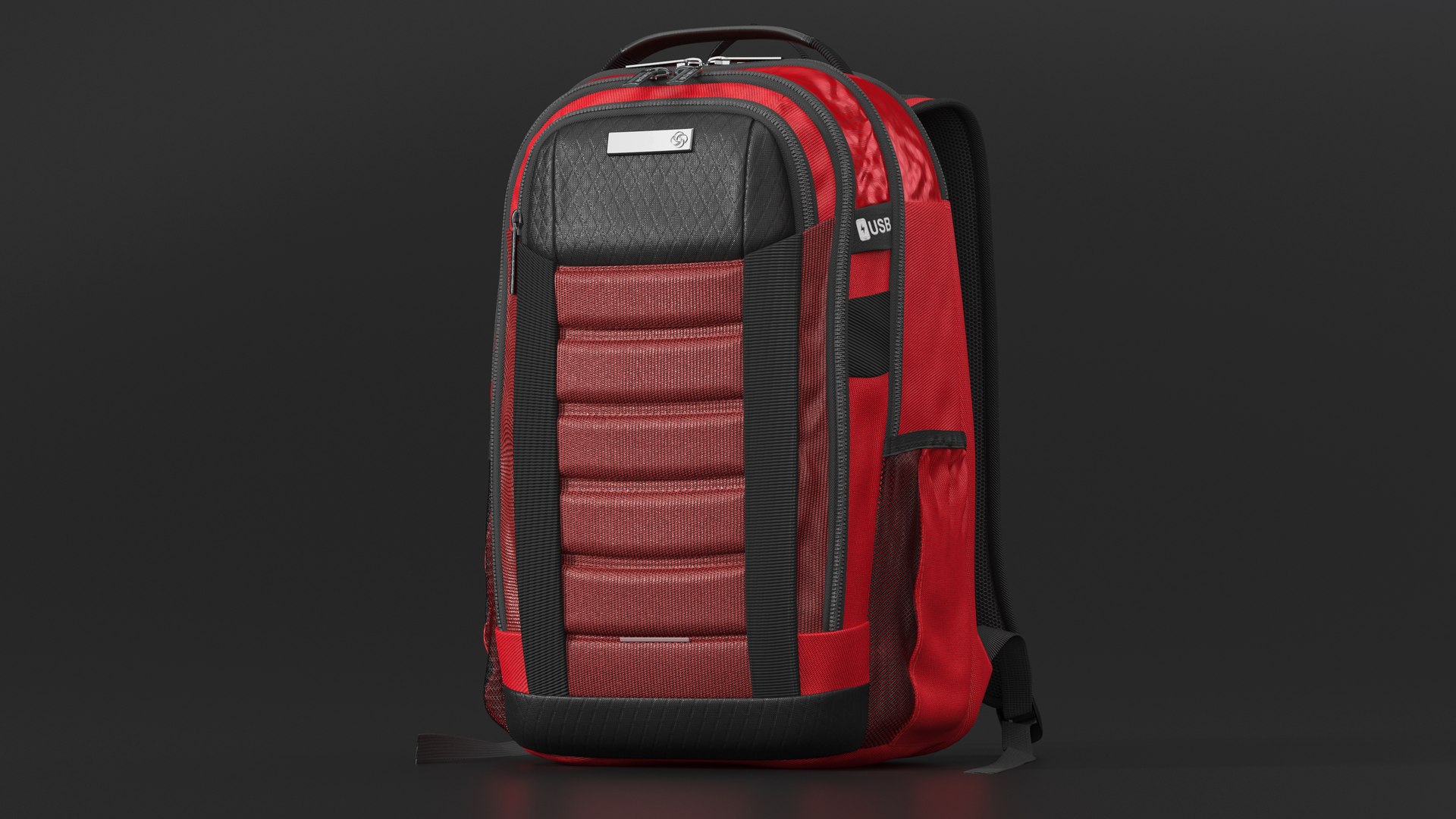 3D Model Samsonite Carrier GSD Backpack Classic Red TurboSquid 2112961