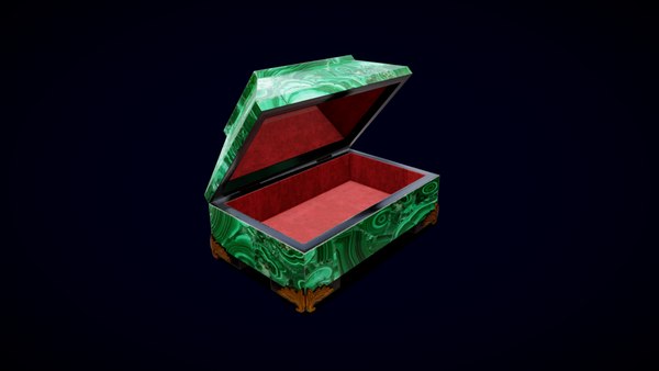 Malachite box 3D model - TurboSquid 1801321