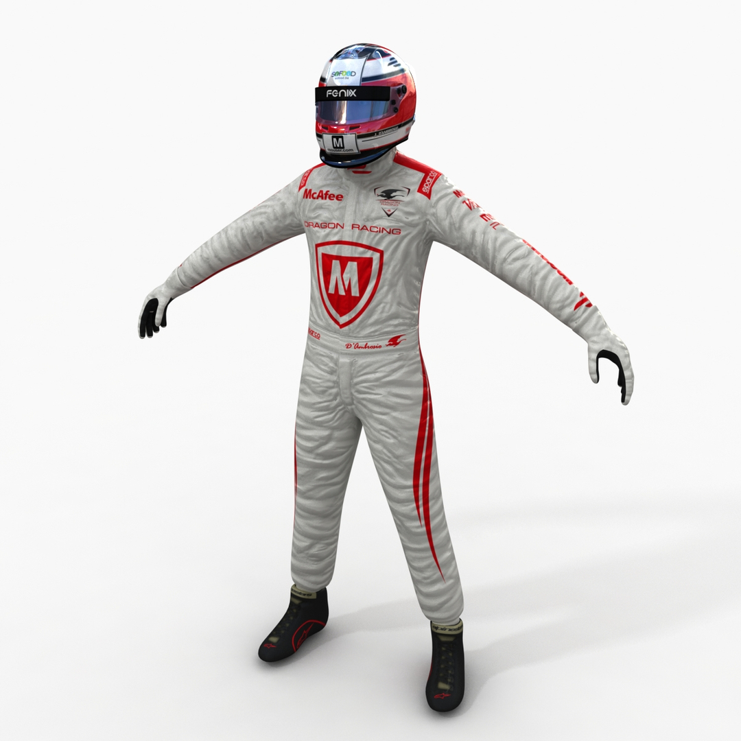 Dragon Formula E Driver 3d Model