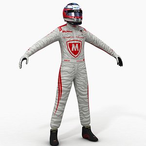 dragon formula e driver 3d model