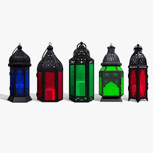 moroccan lanterns 3D