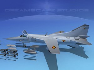 3d mig-27 flogger sri