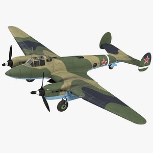 soviet wwii light bomber 3D model