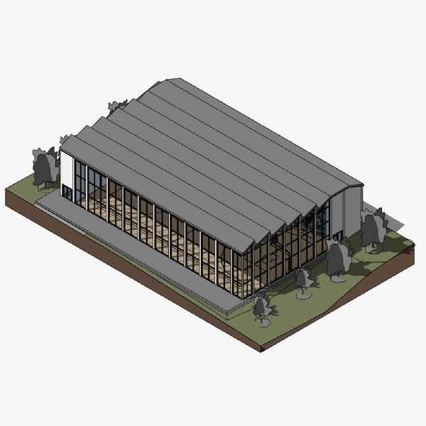 Indoor sports hall - Revit model model