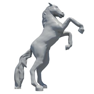3d horse sculpture