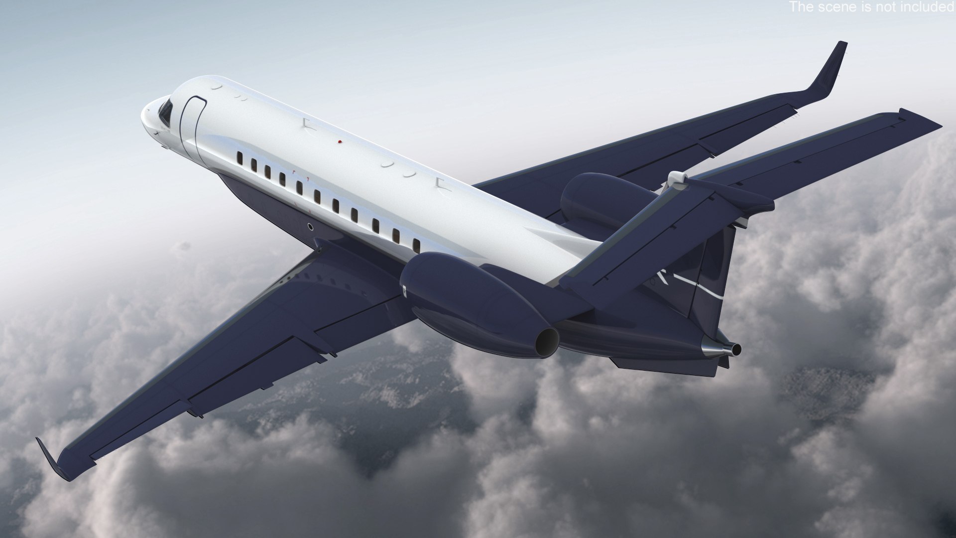 Private Jet Aircraft 650E With Cabin Rigged 3D - TurboSquid 2362515