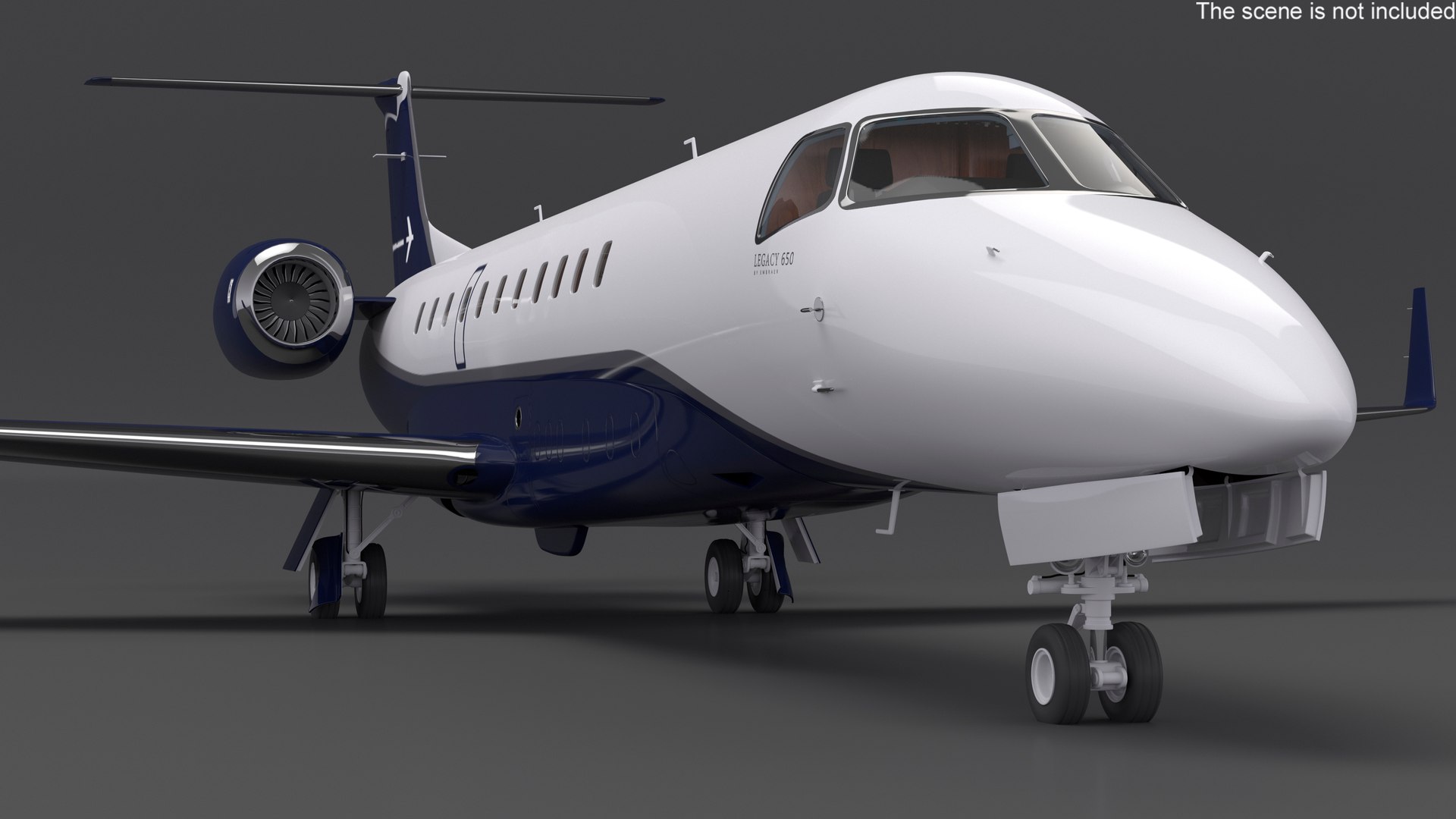 Private Jet Aircraft 650E With Cabin Rigged 3D - TurboSquid 2362515