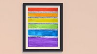 Abstract wall art painting