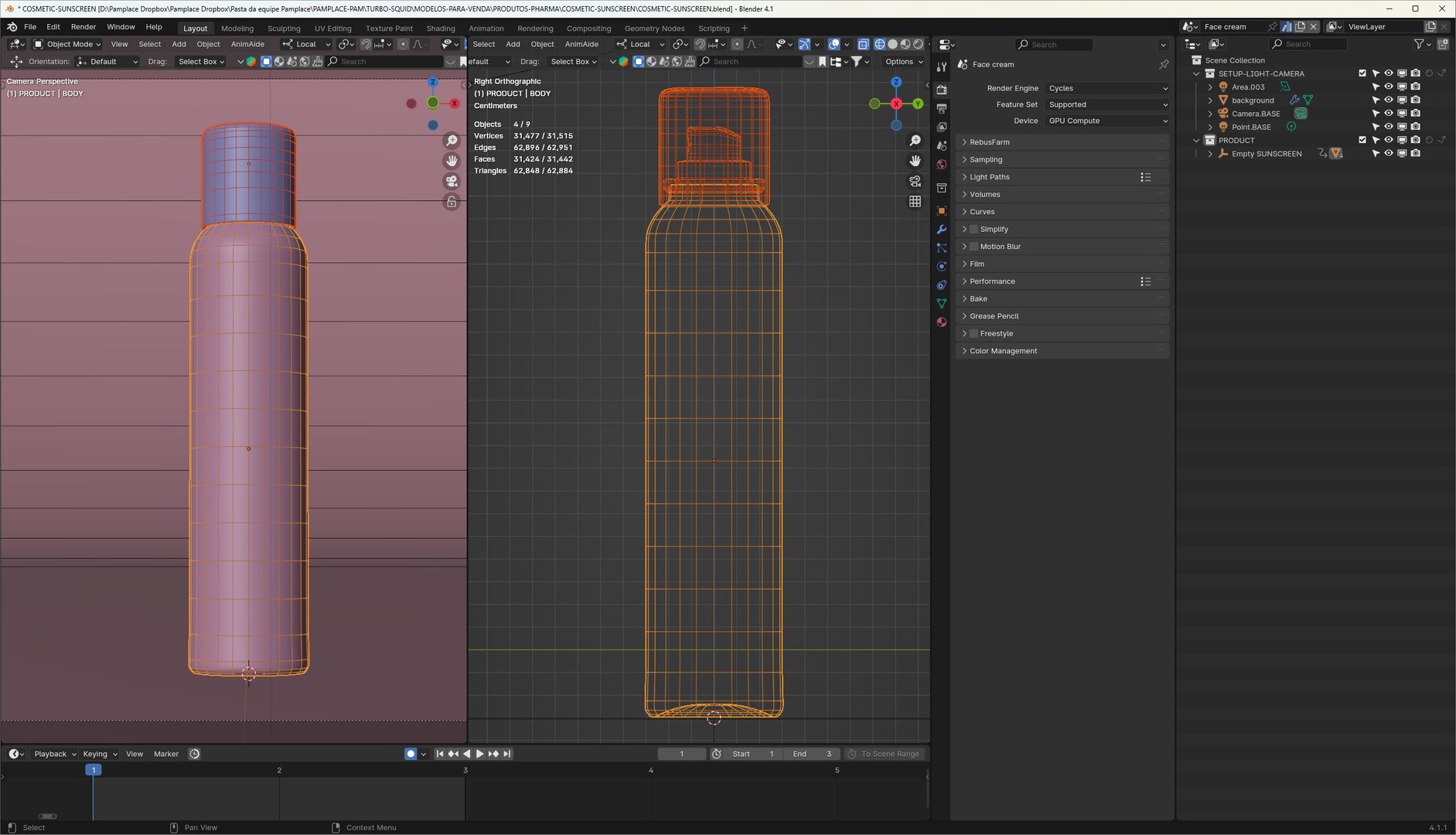 3D Cosmetic Sunscreen Spray Model - TurboSquid 2243597