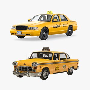 nyc checker cab 3D model