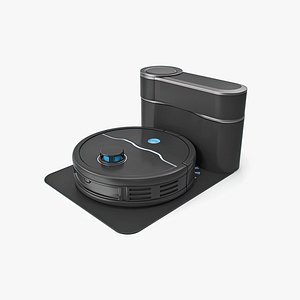 Robot Vacuum Cleaner In Charging Dock