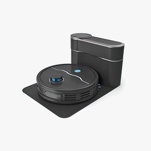 Robot Vacuum Cleaner In Charging Dock
