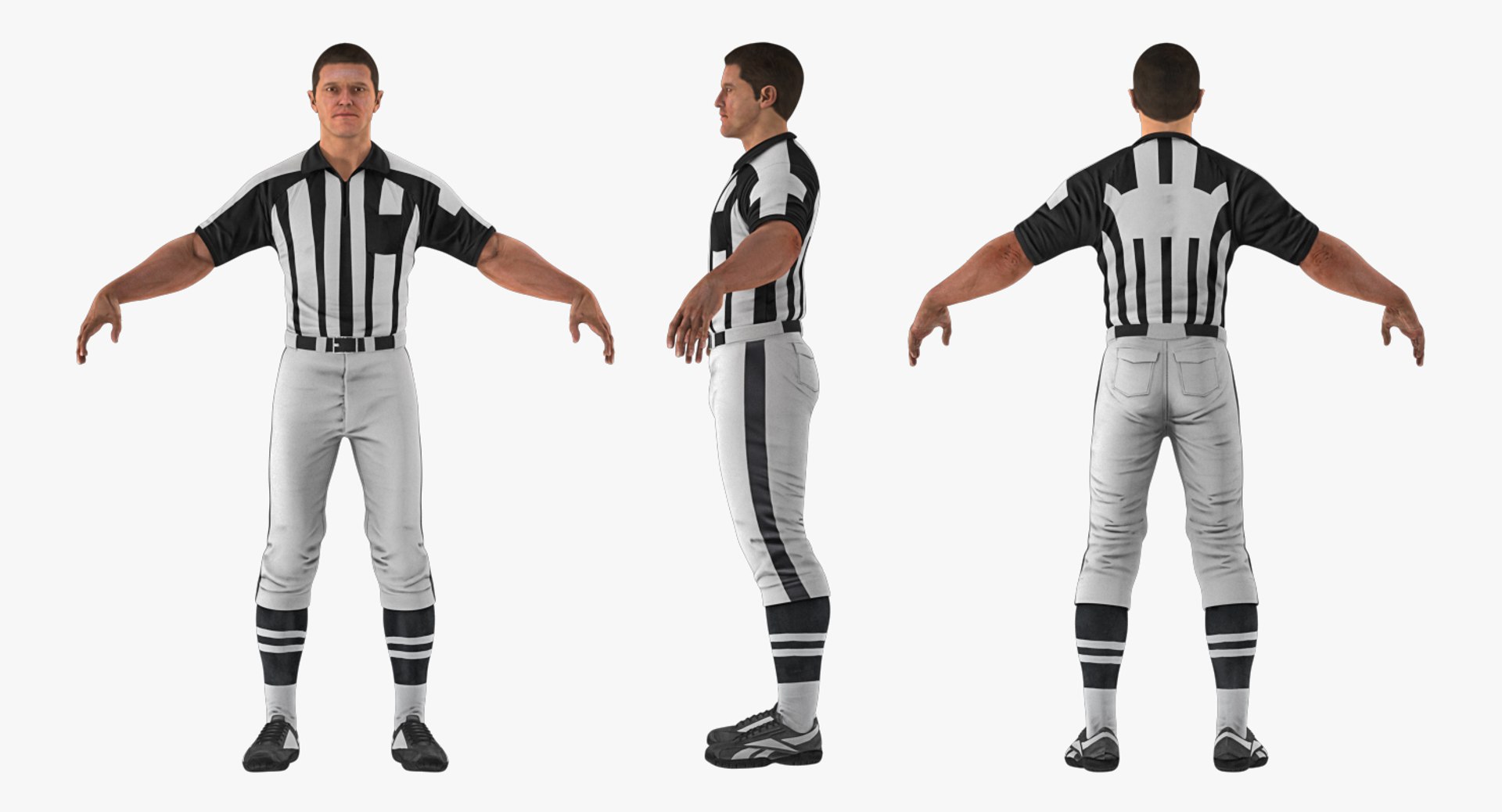 3D American Football Referee Rigged Model - TurboSquid 1216213