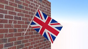 3D model Flag of UnitedKingdom