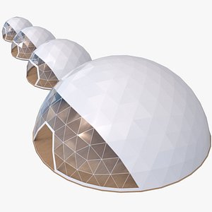 3D Dome Awning  Set model