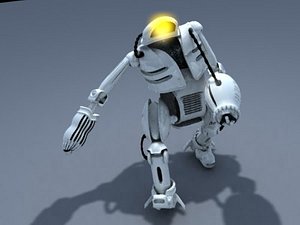 3d model rigged animatable biped