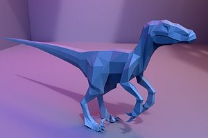 Low-poly Velociraptor