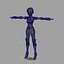 sci-fi girl 3D model