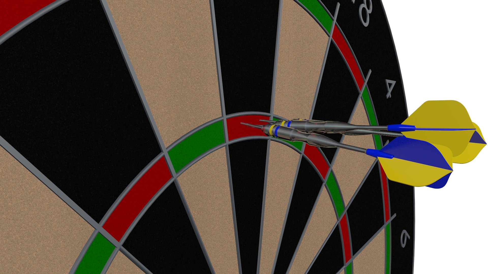 Dart board 3D https://p.turbosquid.com/ts-thumb/oe/F9TrHC/1R/3/jpg/1658141132/1920x1080/fit_q87/03ff674b068ea382e16aeeca11509bd213c5ea1a/3.jpg