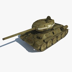 3D model Soviet Tank T-34