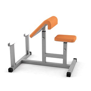 bench fitness 3d max
