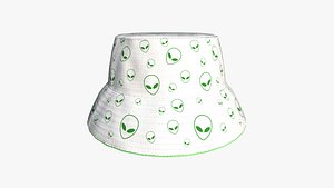Bucket Hat 06 - Character Design Fashion 3D model