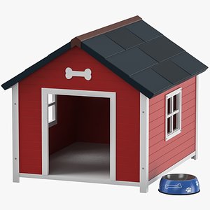 3D model Dog House Set 05