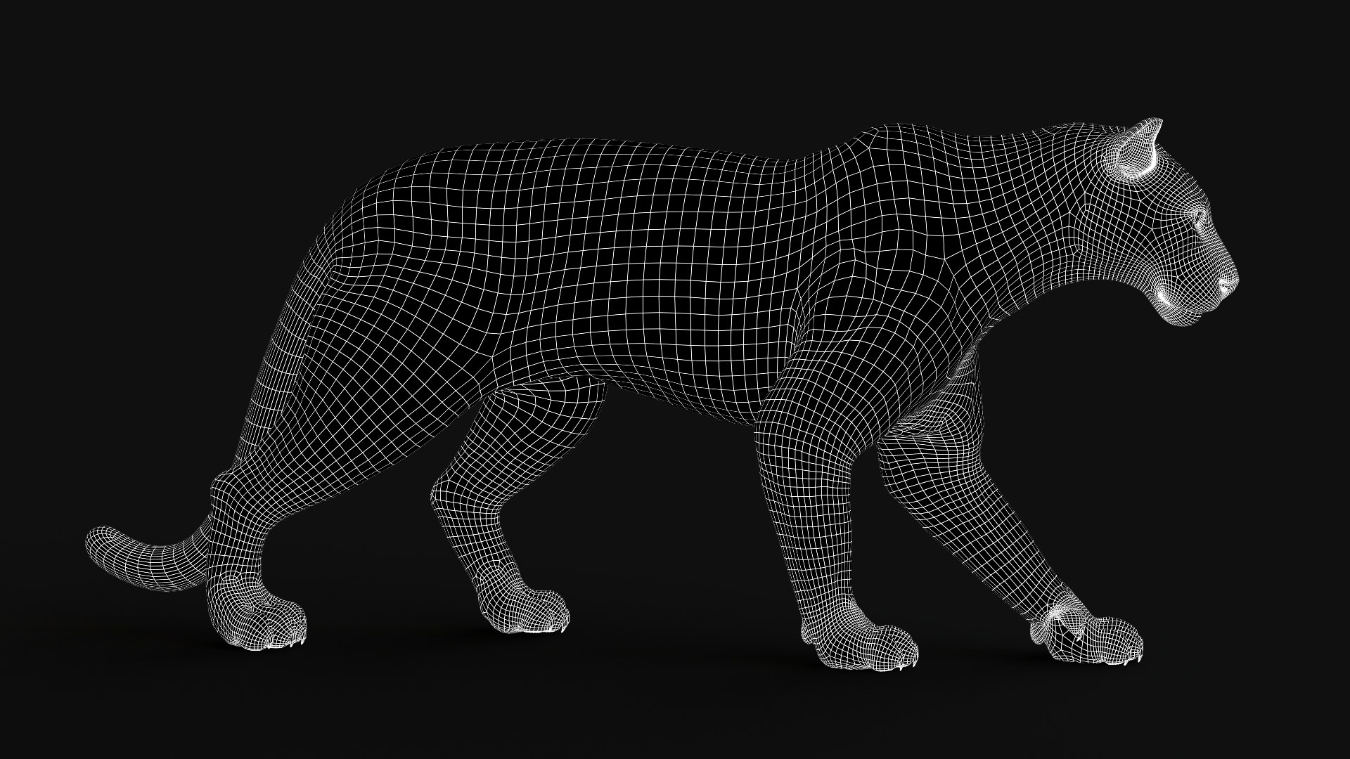 3D BLACK PANTHER ANIMATED XGENCORE TurboSquid 2075244