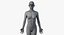 3D male female anatomy set model