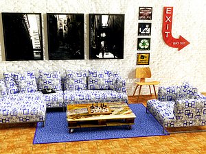 3d sofa designed model
