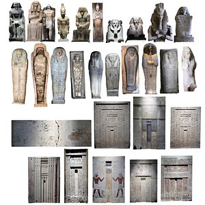 3D Egypt Ancient 3D Pack  29 High-Detail Models