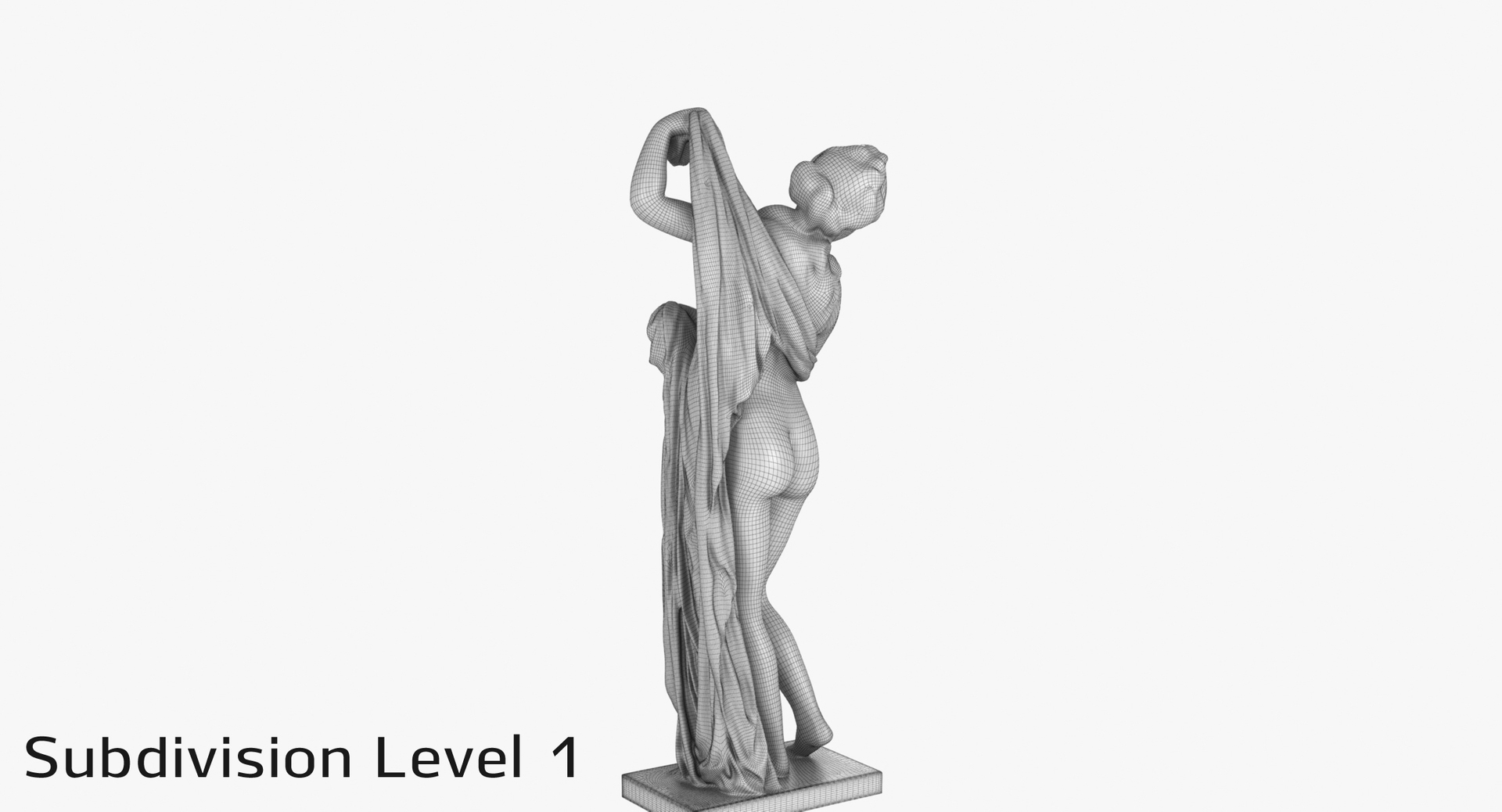 3D model venus callipyge statue TurboSquid 1454051