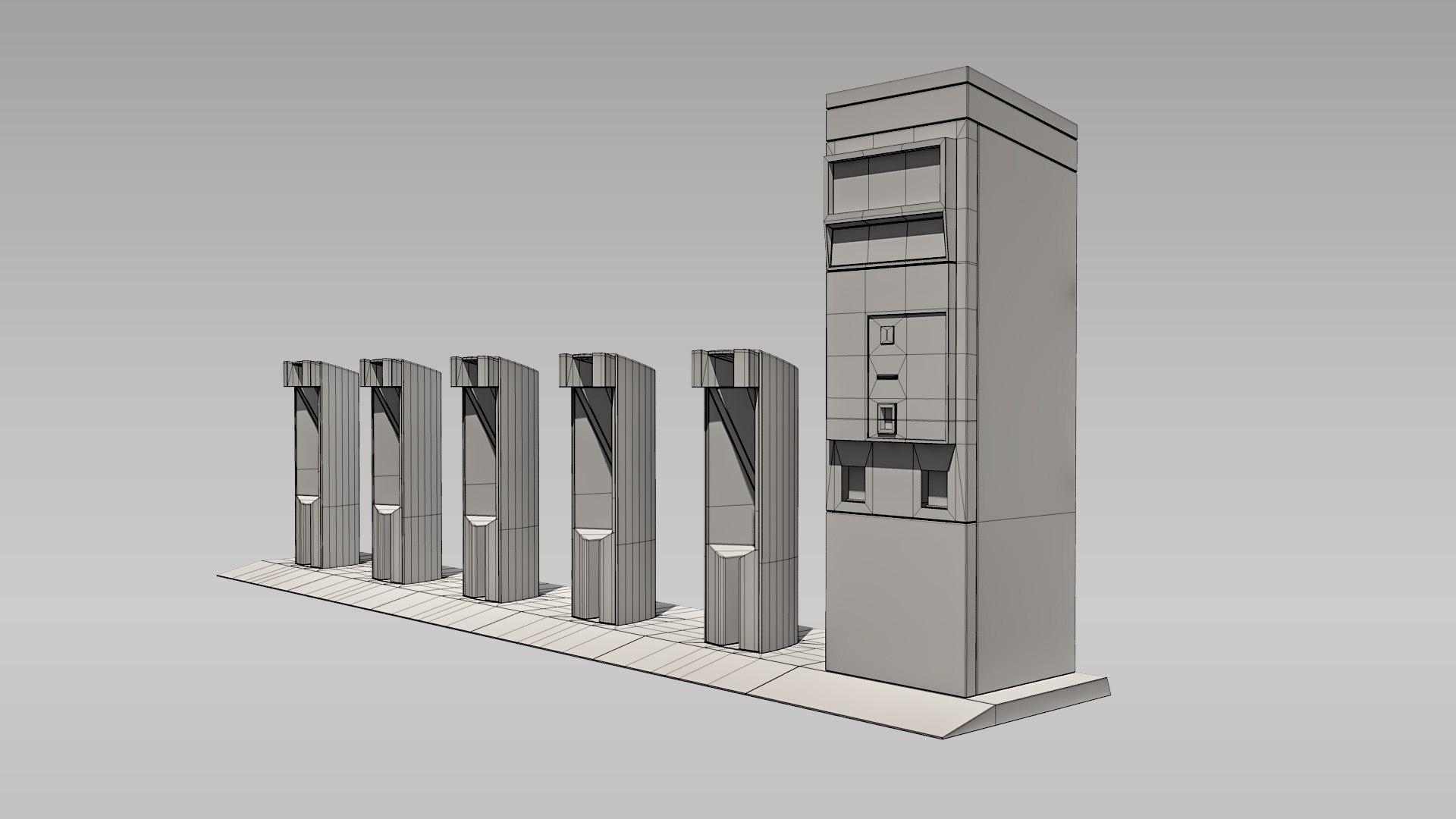 3d Model Bike Station - Turbosquid 1752691